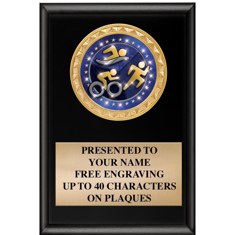 4" X 6" SHINY BLACK INSERT PLQ