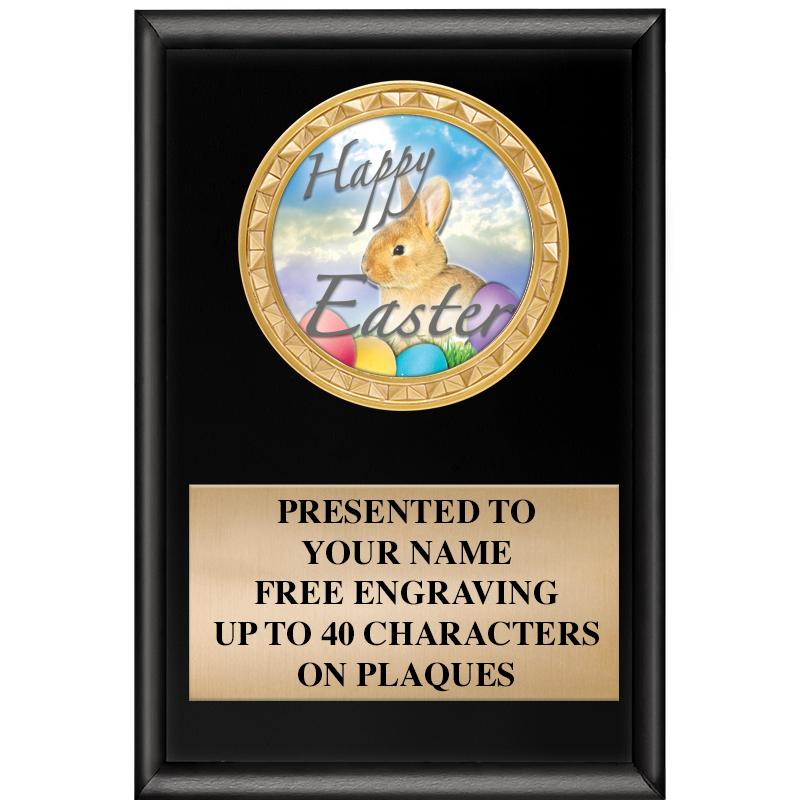 4" X 6" SHINY BLACK INSERT PLQ