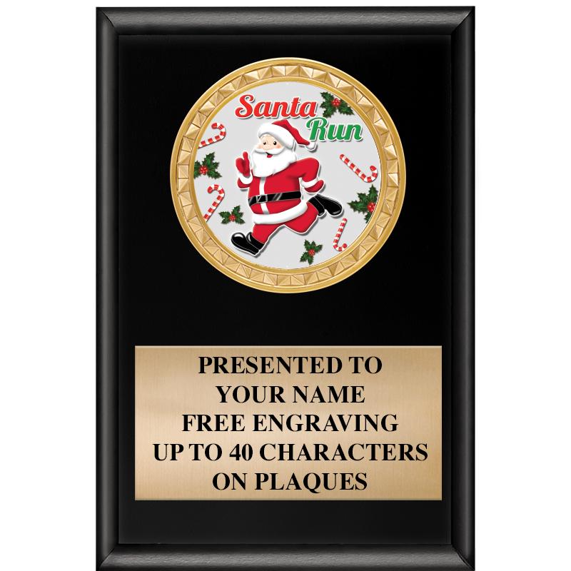 4" X 6" SHINY BLACK INSERT PLQ