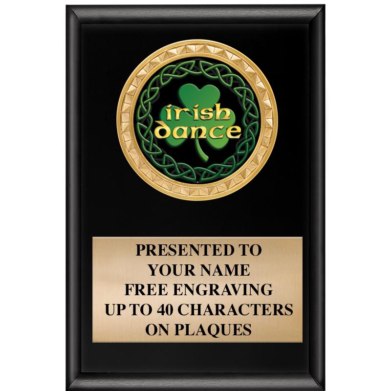 4" X 6" SHINY BLACK INSERT PLQ