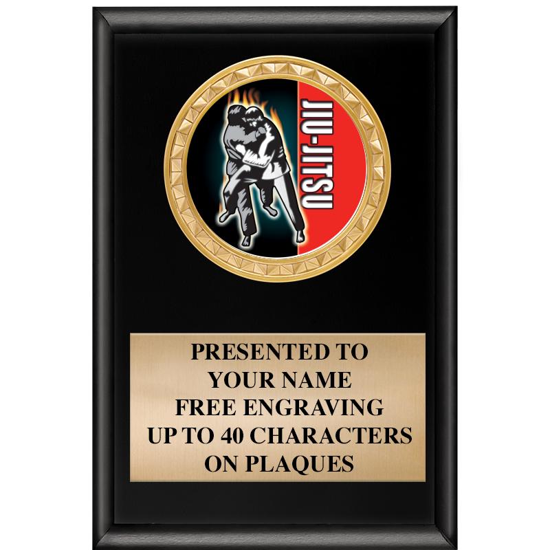 4" X 6" SHINY BLACK INSERT PLQ