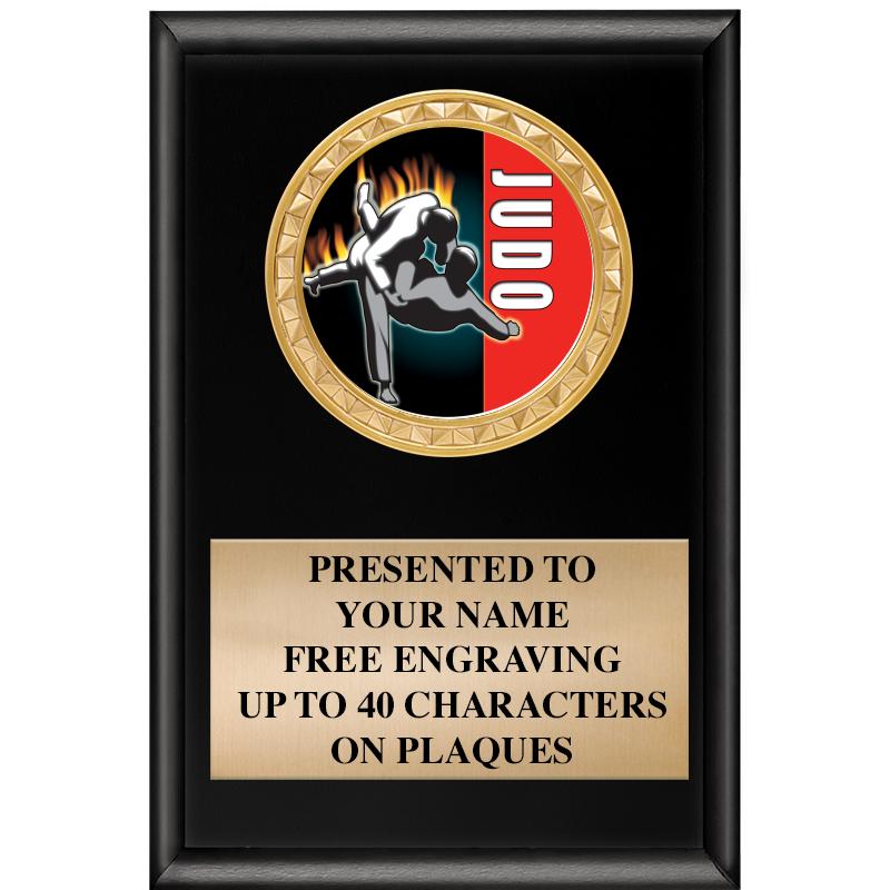 4" X 6" SHINY BLACK INSERT PLQ