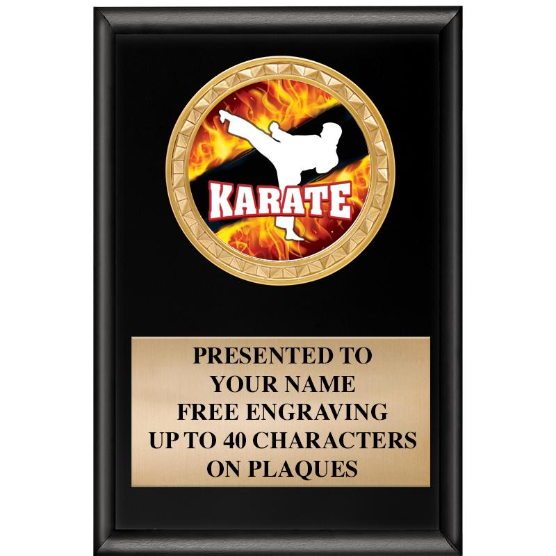 4" X 6" SHINY BLACK INSERT PLQ