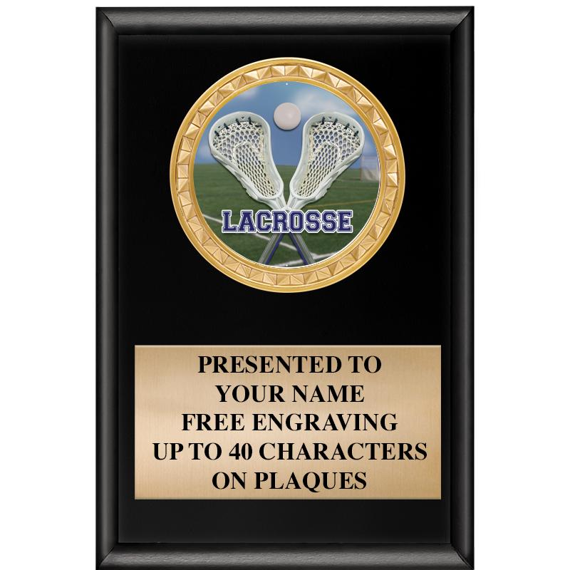 4" X 6" SHINY BLACK INSERT PLQ