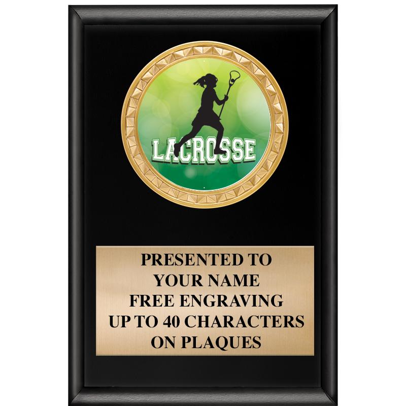 4" X 6" SHINY BLACK INSERT PLQ