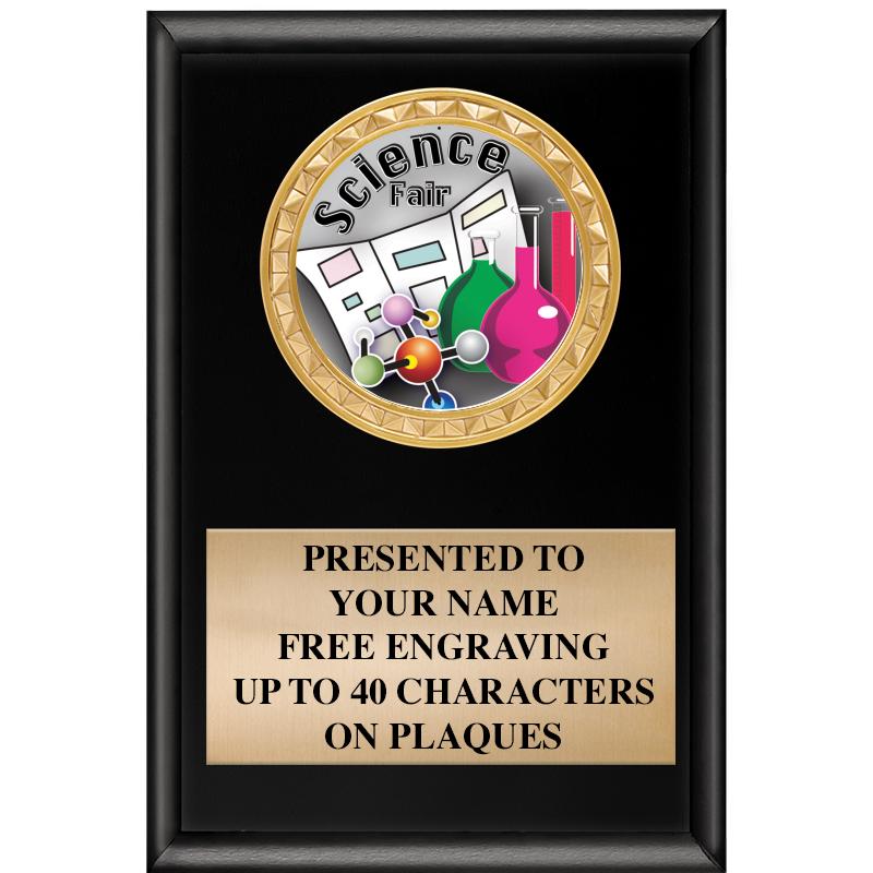 4" X 6" SHINY BLACK INSERT PLQ