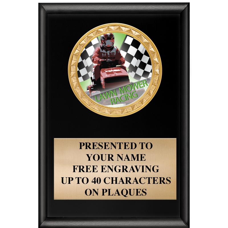 4" X 6" SHINY BLACK INSERT PLQ