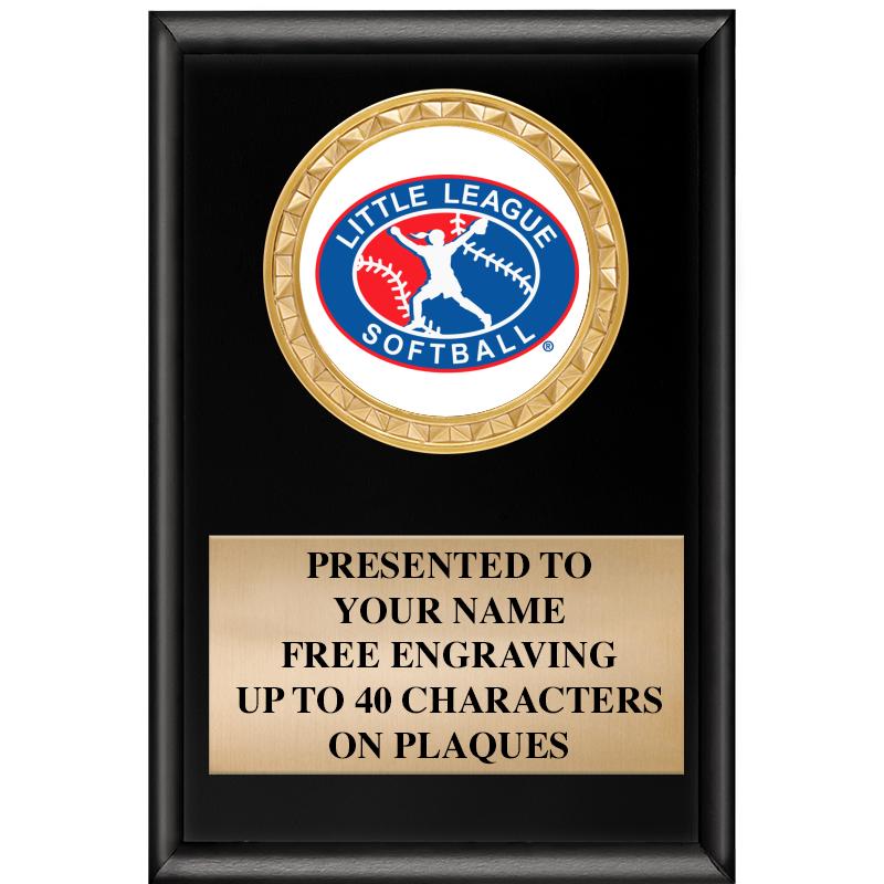 4" X 6" SHINY BLACK INSERT PLQ