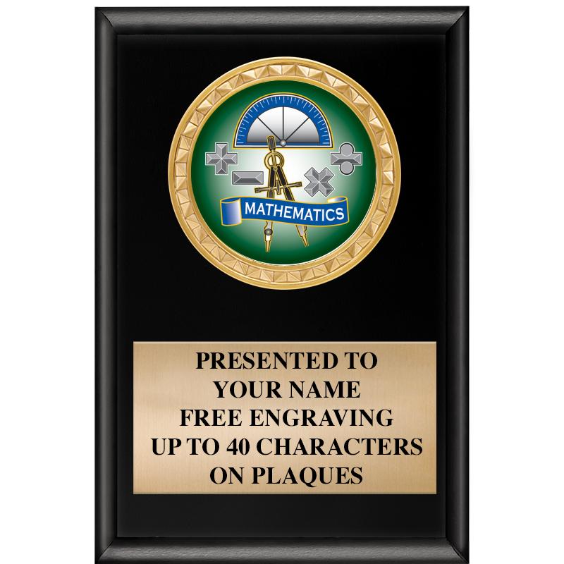 4" X 6" SHINY BLACK INSERT PLQ