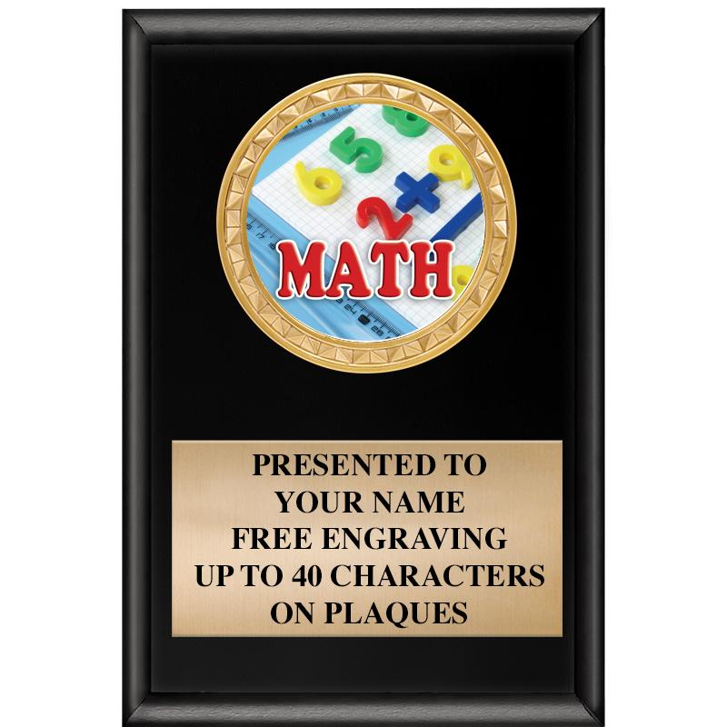 4" X 6" SHINY BLACK INSERT PLQ