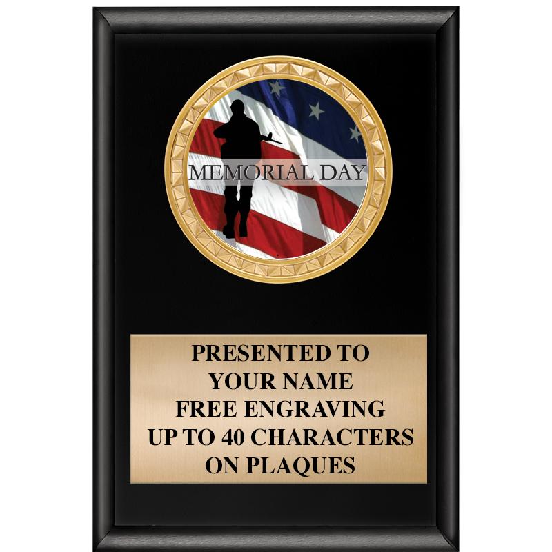 4" X 6" SHINY BLACK INSERT PLQ