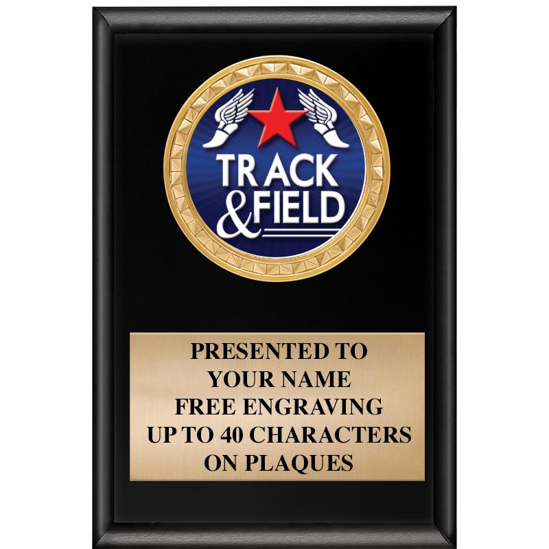 4" X 6" SHINY BLACK INSERT PLQ