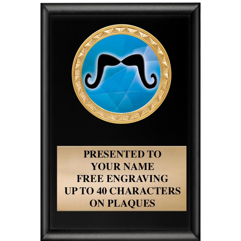 4" X 6" SHINY BLACK INSERT PLQ