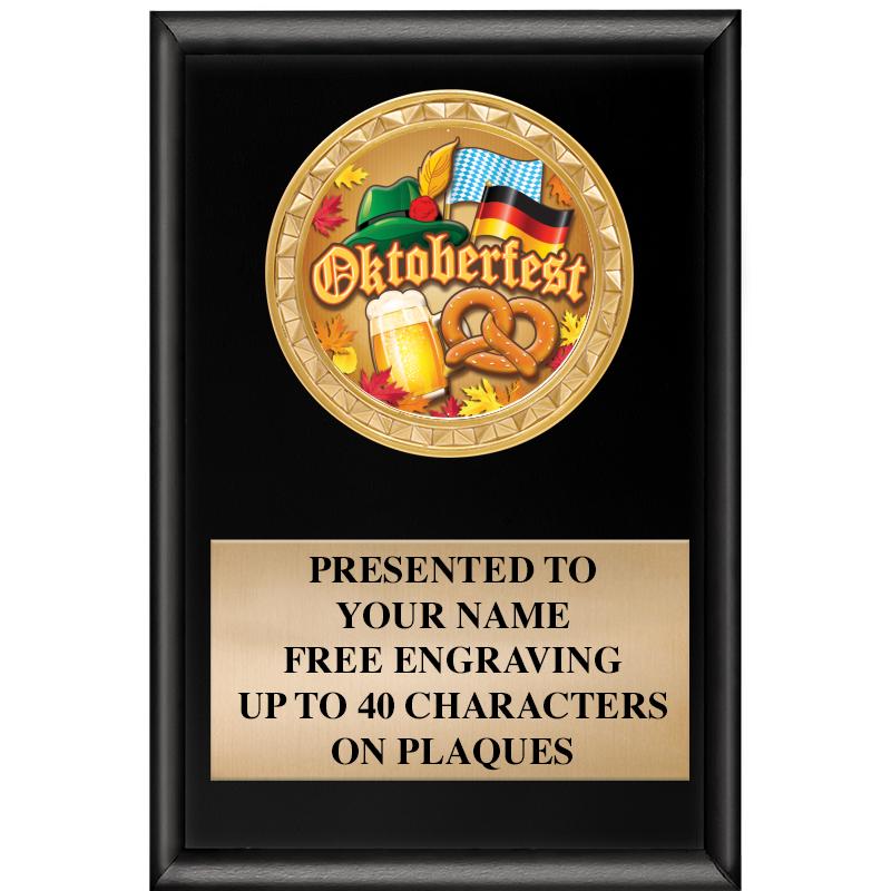 4" X 6" SHINY BLACK INSERT PLQ