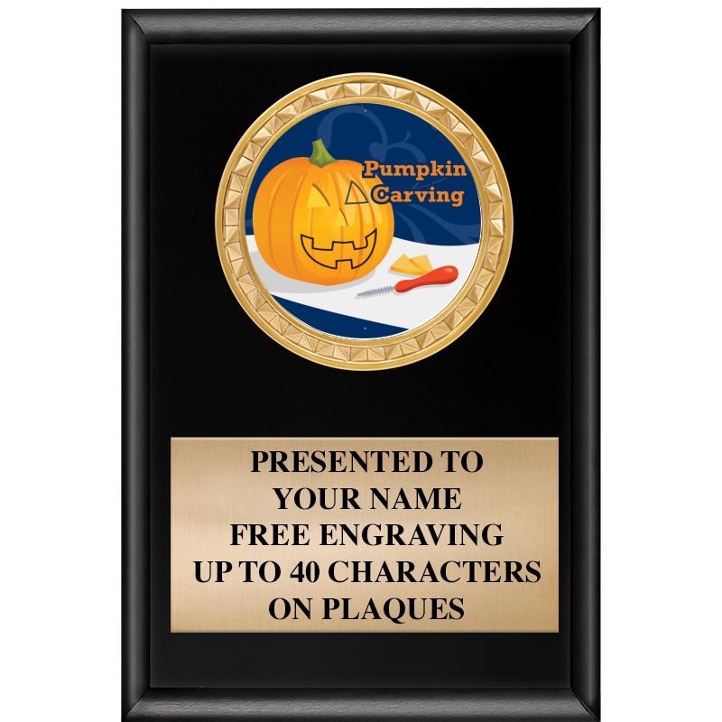 4" X 6" SHINY BLACK INSERT PLQ