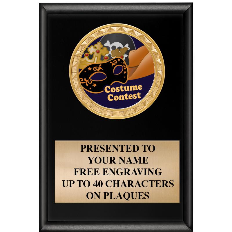 4" X 6" SHINY BLACK INSERT PLQ