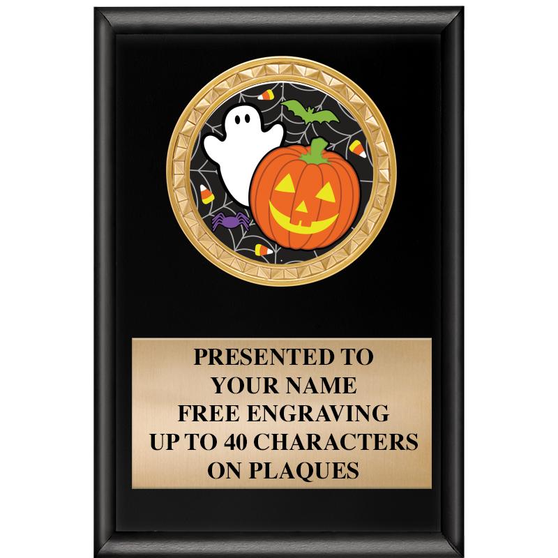 4" X 6" SHINY BLACK INSERT PLQ