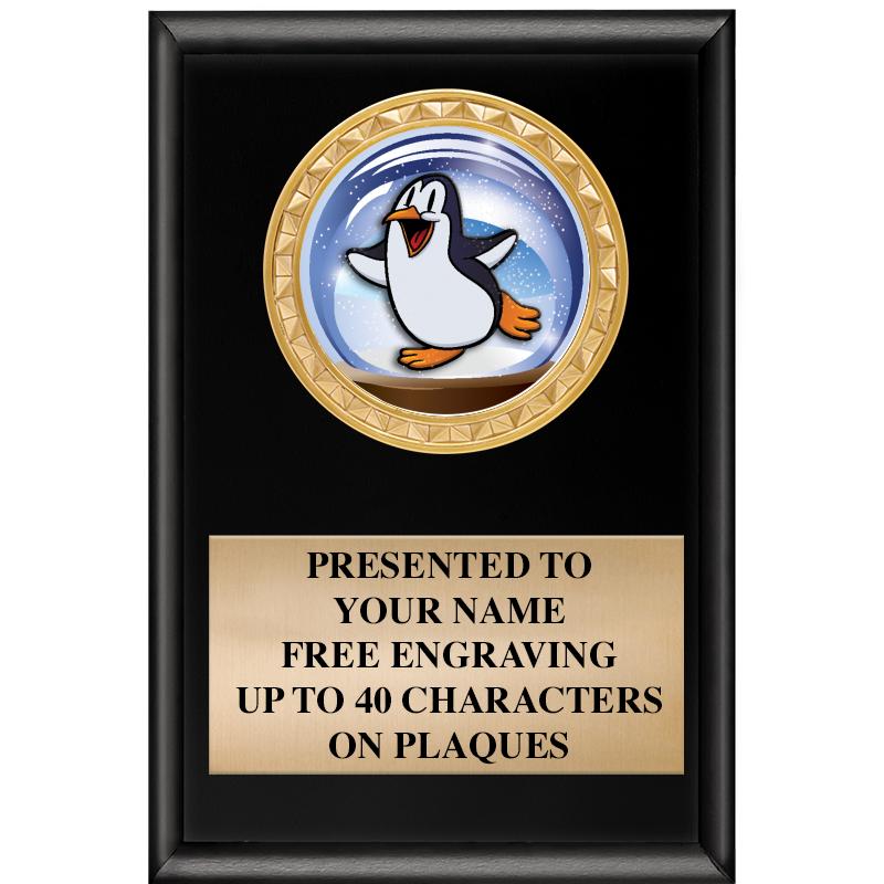 4" X 6" SHINY BLACK INSERT PLQ