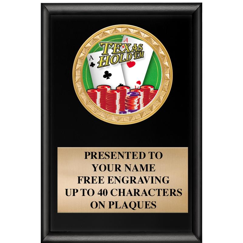 4" X 6" SHINY BLACK INSERT PLQ