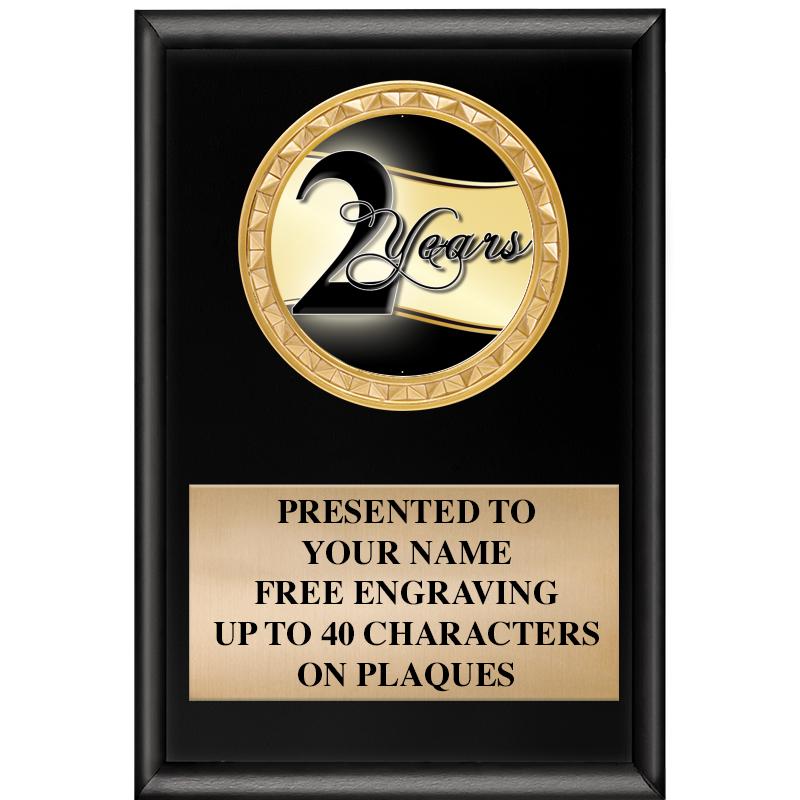 4" X 6" SHINY BLACK INSERT PLQ