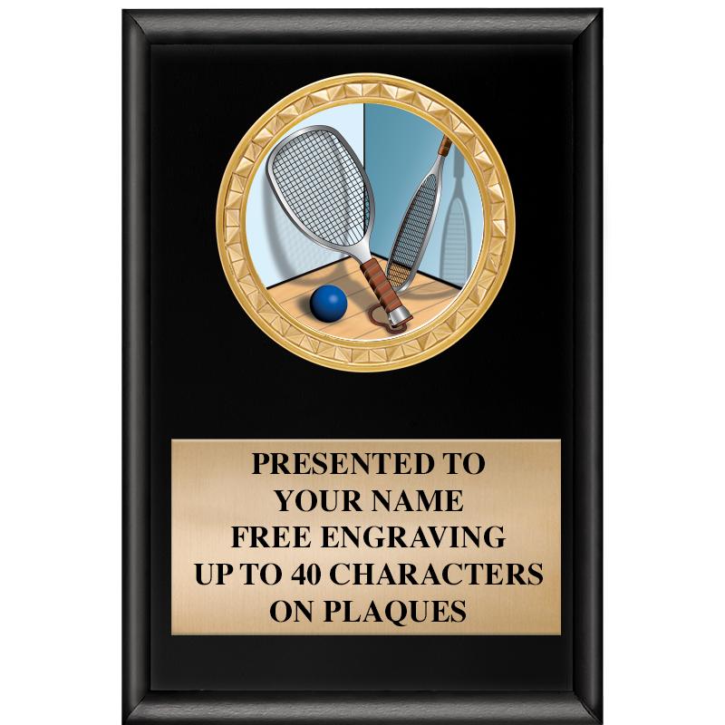 4" X 6" SHINY BLACK INSERT PLQ