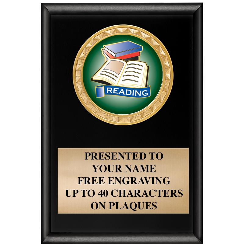 4" X 6" SHINY BLACK INSERT PLQ