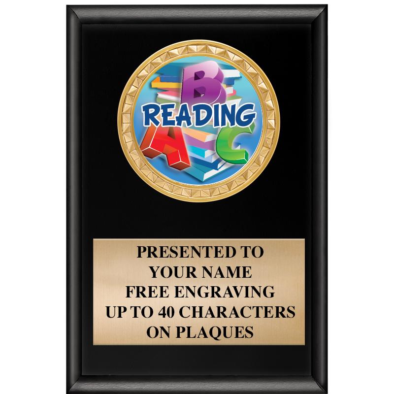 4" X 6" SHINY BLACK INSERT PLQ