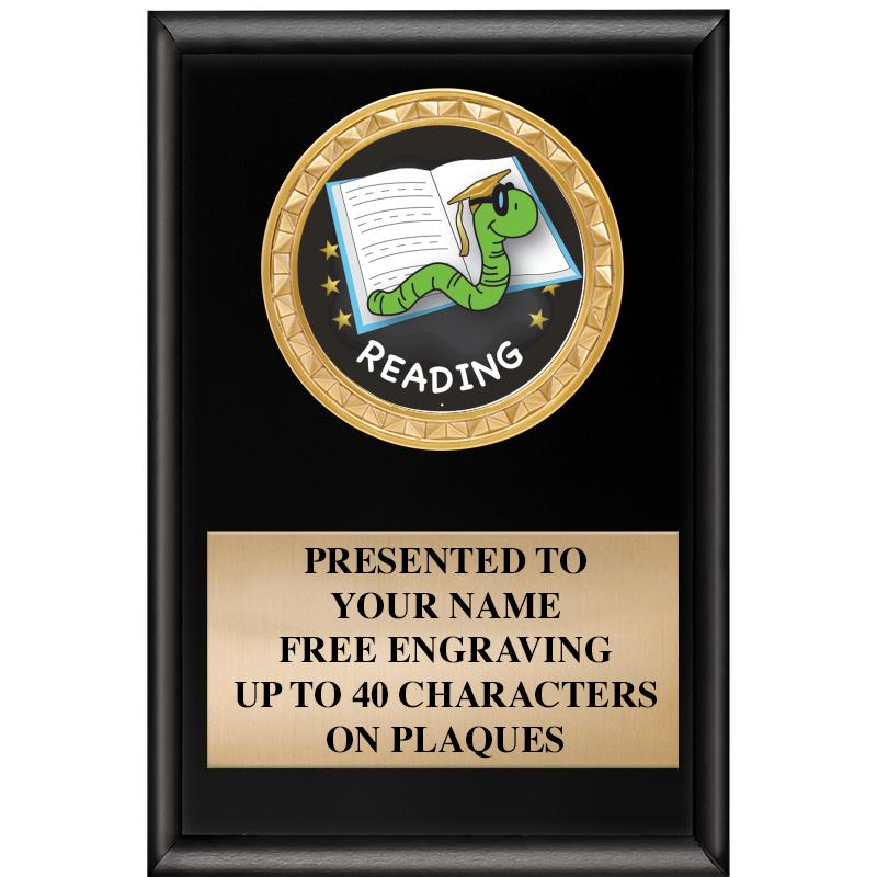 4" X 6" SHINY BLACK INSERT PLQ