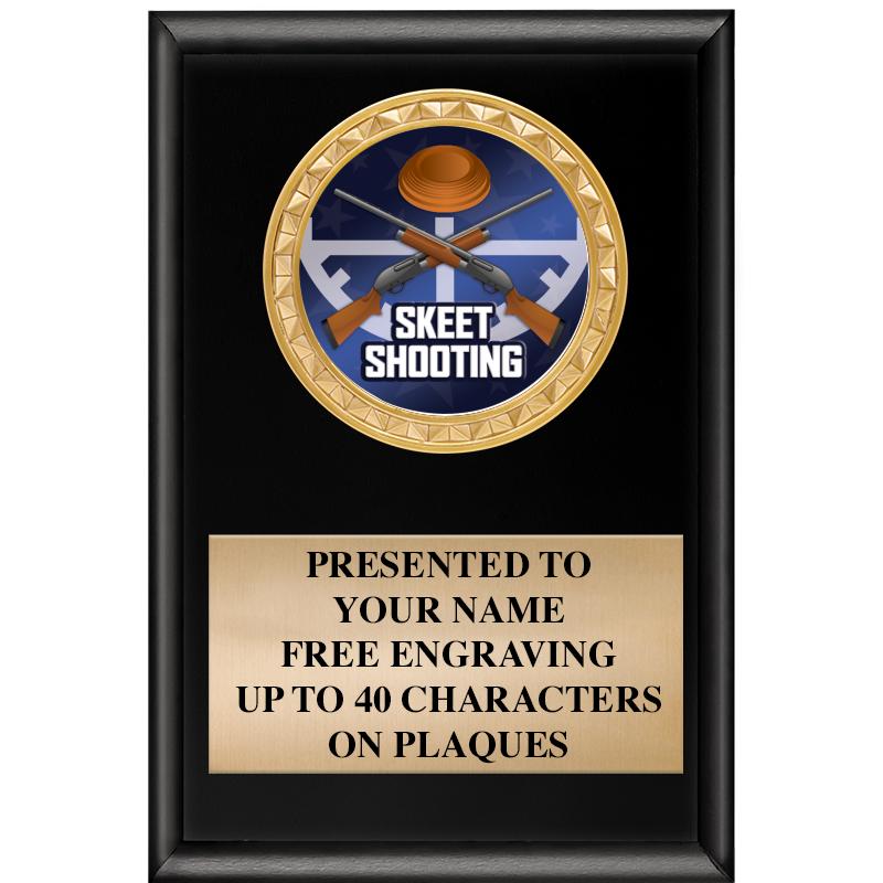 4" X 6" SHINY BLACK INSERT PLQ