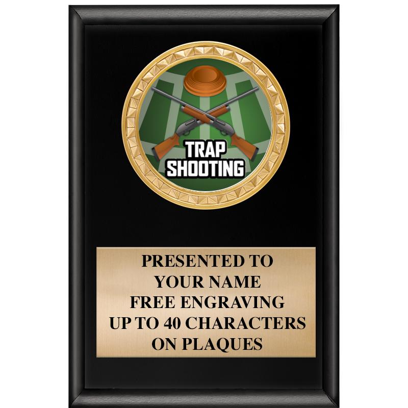 4" X 6" SHINY BLACK INSERT PLQ