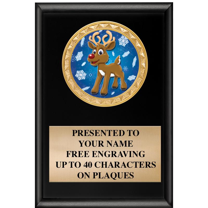 4" X 6" SHINY BLACK INSERT PLQ