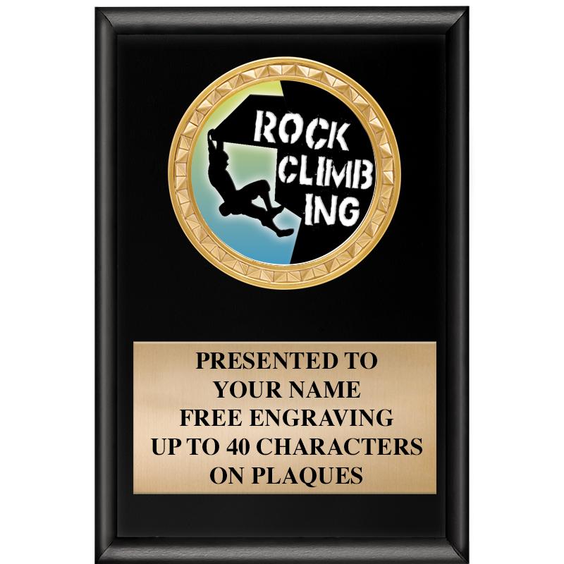 4" X 6" SHINY BLACK INSERT PLQ