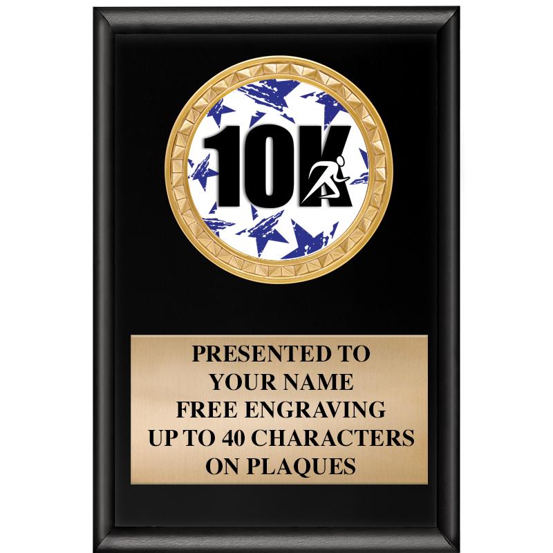 4" X 6" SHINY BLACK INSERT PLQ