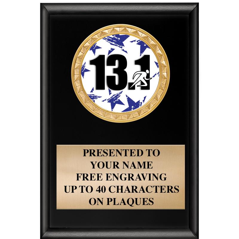 4" X 6" SHINY BLACK INSERT PLQ