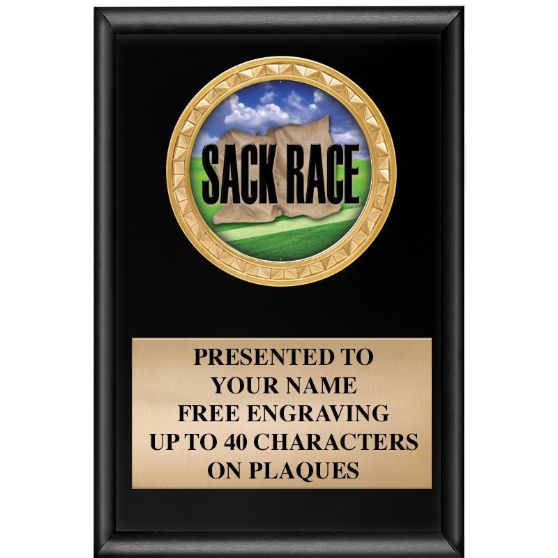 4" X 6" SHINY BLACK INSERT PLQ