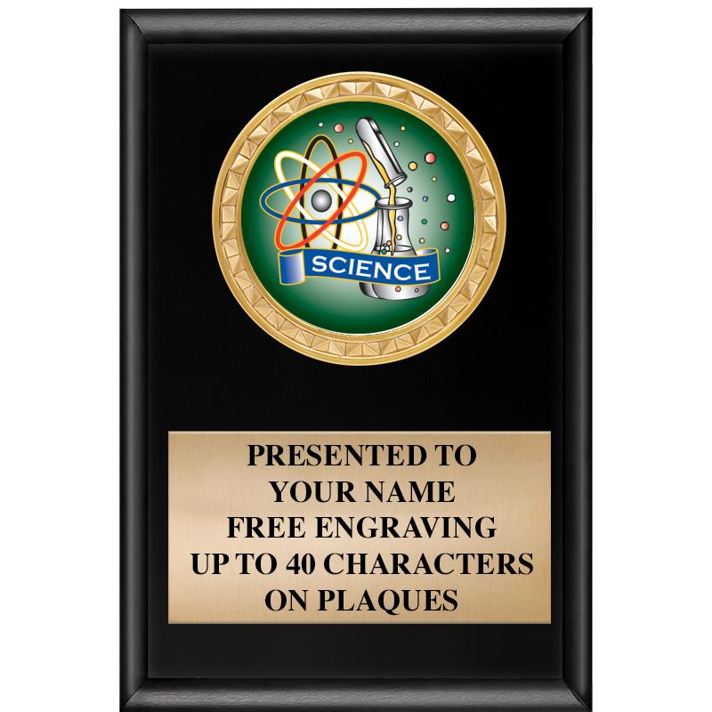 4" X 6" SHINY BLACK INSERT PLQ