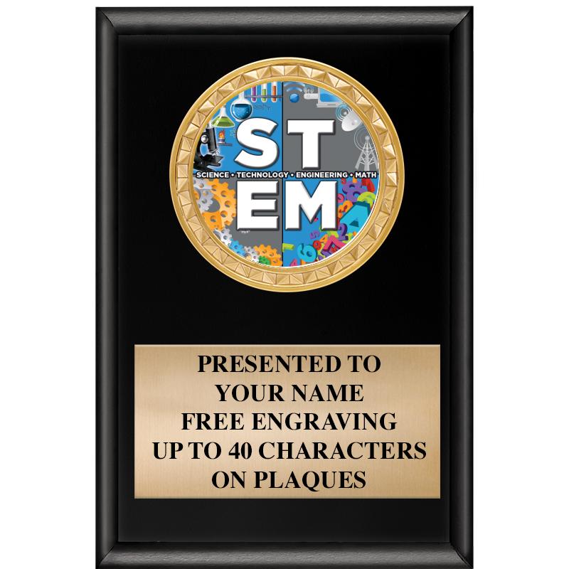 4" X 6" SHINY BLACK INSERT PLQ