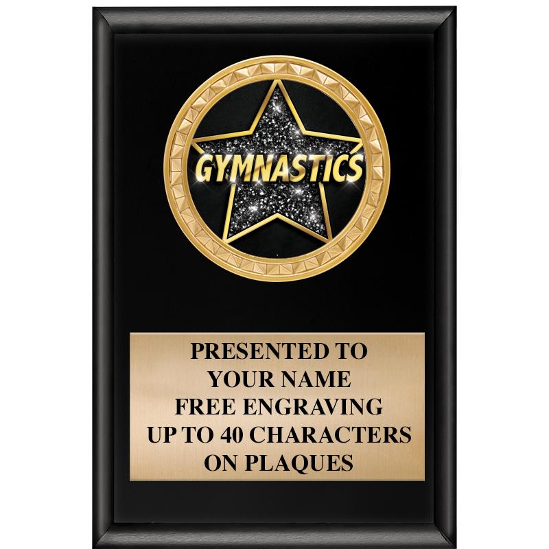 4" X 6" SHINY BLACK INSERT PLQ