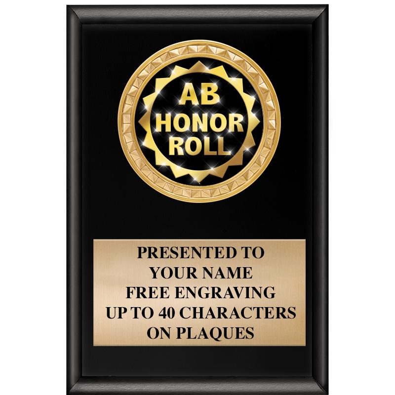 4" X 6" SHINY BLACK INSERT PLQ