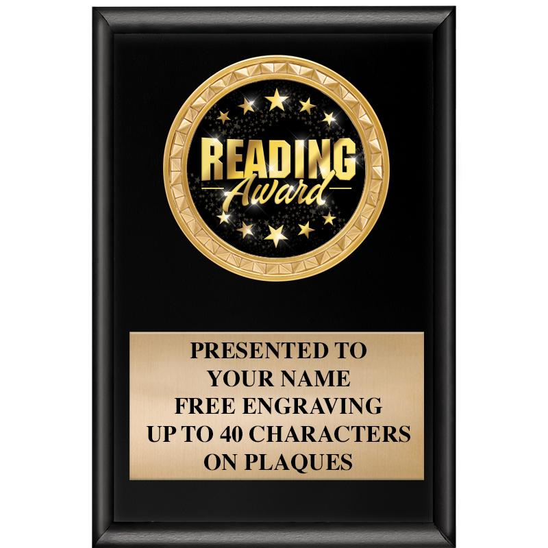 4" X 6" SHINY BLACK INSERT PLQ