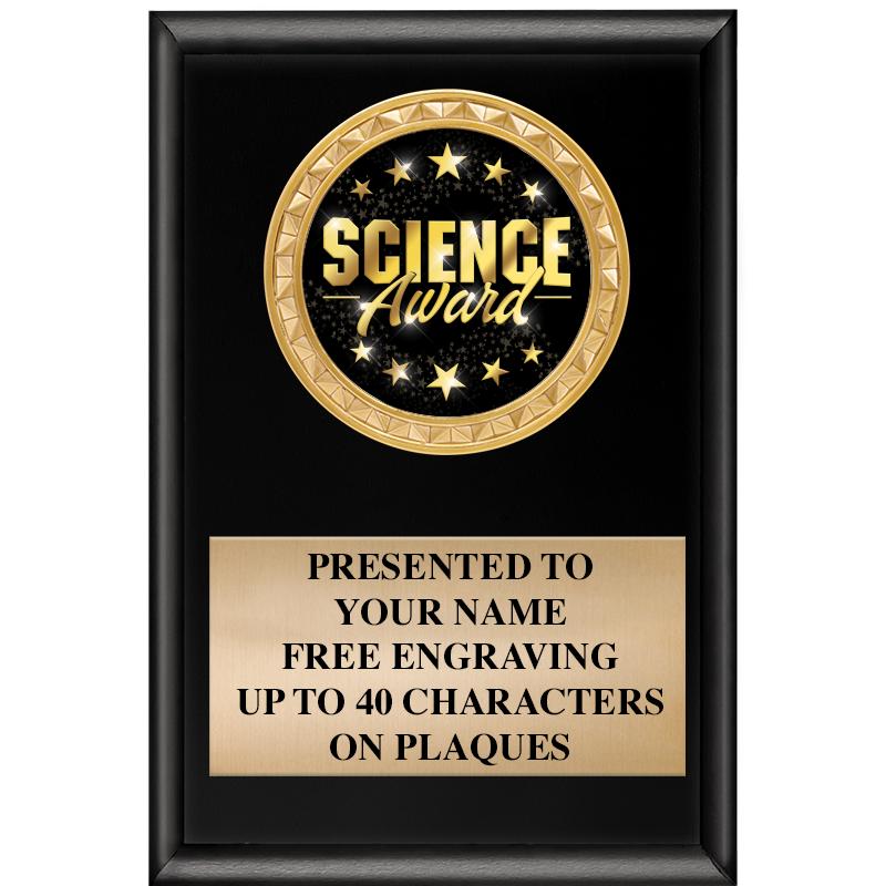 4" X 6" SHINY BLACK INSERT PLQ