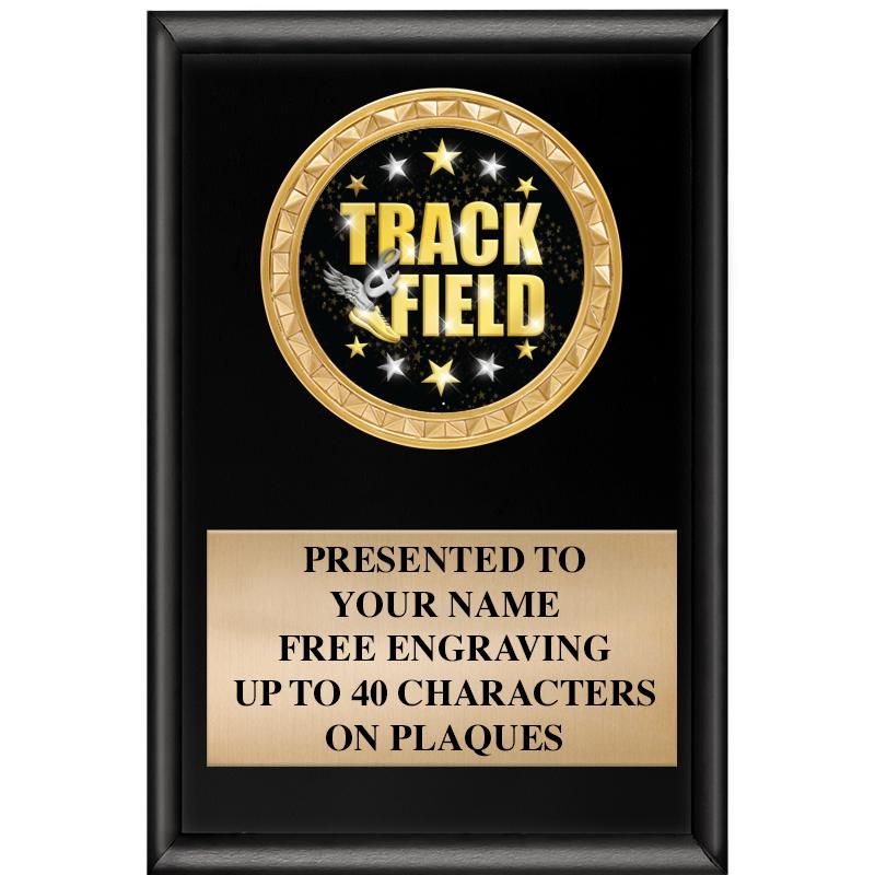 4" X 6" SHINY BLACK INSERT PLQ