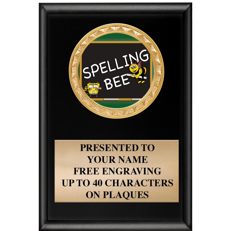 4" X 6" SHINY BLACK INSERT PLQ