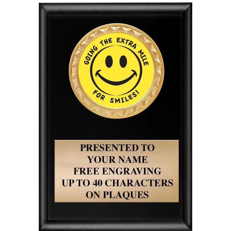 4" X 6" SHINY BLACK INSERT PLQ