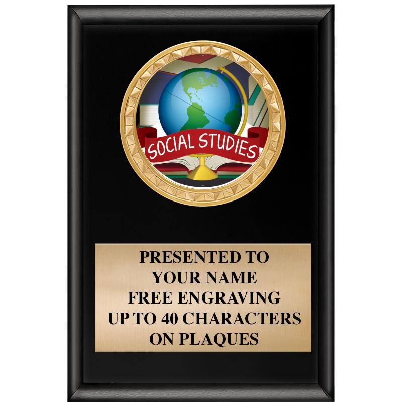 4" X 6" SHINY BLACK INSERT PLQ