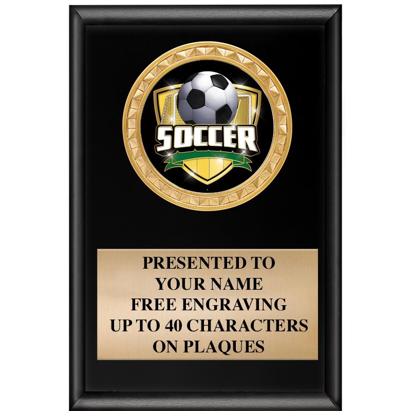 4" X 6" SHINY BLACK INSERT PLQ