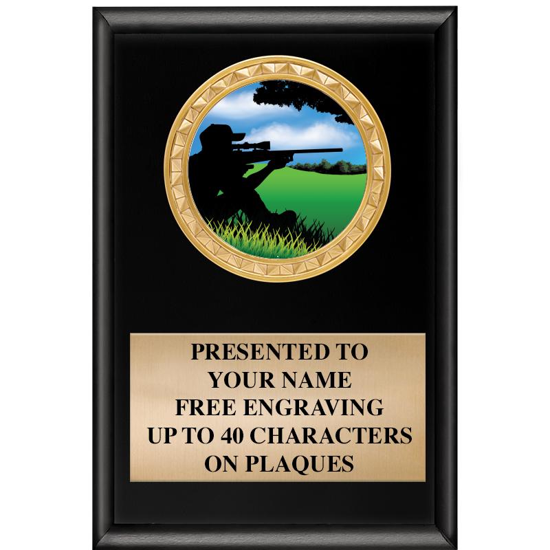 4" X 6" SHINY BLACK INSERT PLQ