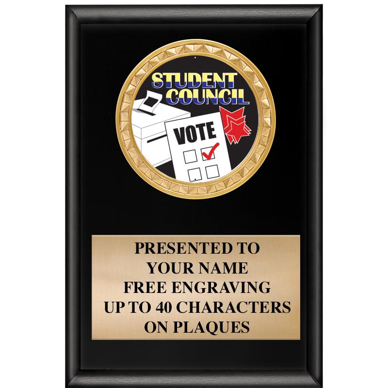 4" X 6" SHINY BLACK INSERT PLQ