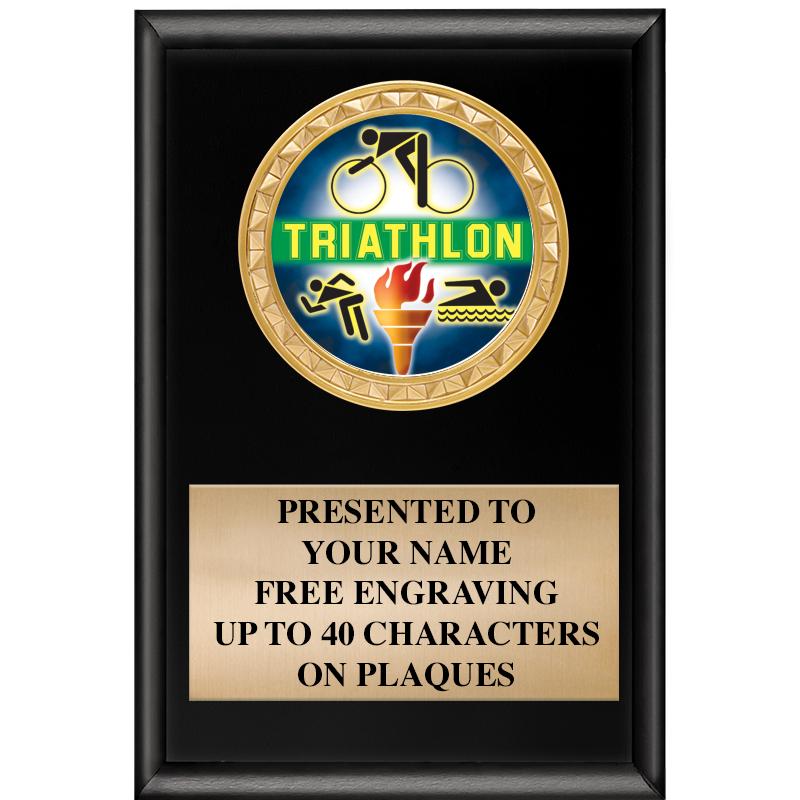 4" X 6" SHINY BLACK INSERT PLQ