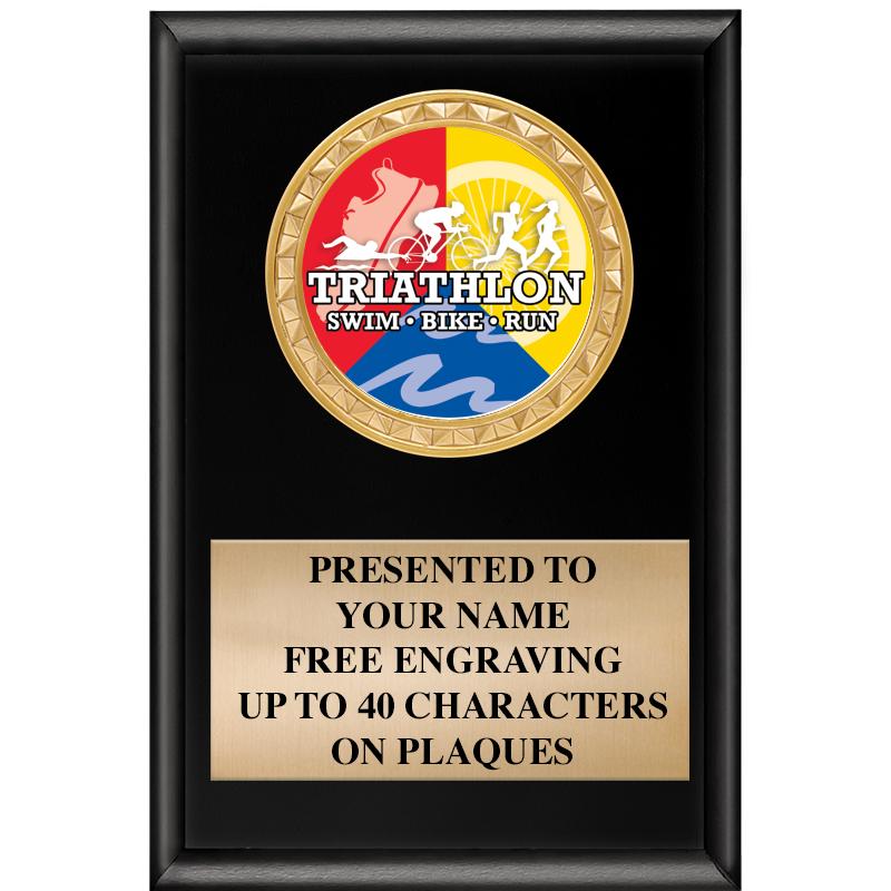 4" X 6" SHINY BLACK INSERT PLQ